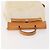 Hermès HERMES Herbag Ad PM Rucksack Canvas Leder 2in1 Beige Silber Auth 172481 - Ansicht 6