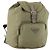 PRADA Backpack Nylon Beige Silver Auth YKZ795 Silvery