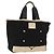 CHANEL Borsa Sportiva in Tela Nera Argento CC Auth mr2244 Nero