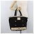 CHANEL Borsa Sportiva in Tela Nera Argento CC Auth mr2244 Nero - vista 21