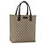 Borsa a mano GG Supreme in PVC beige e argento di GUCCI 131220 Auth ka3507