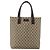 Borsa a mano GG Supreme in PVC beige e argento di GUCCI 131220 Auth ka3507 - vista 2