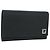Fendi Cartera Trifold de Lona Zucchino Negra Auth am11191V Negro