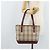 Bolsa de mão em canvas bege com estampa Nova Check da BURBERRY, dourada, Auth BA11740 Dourado - vista 21
