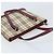 Bolsa de mão em canvas bege com estampa Nova Check da BURBERRY, dourada, Auth BA11740 Dourado - vista 6