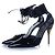 Gucci, 90 mm Miranda Lackleder-Pumps Schwarz Golden
