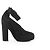 Kelly Hermès HERMES Tacchi in pelle e suede neri, Taglia 38 EU Nero - vista 3