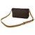 Borsa a Spalla Trotteur Monogram Louis Vuitton Pochette M51240 Marrone - vista 3