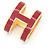 Collana Pendente Pop H di Hermès Rosso D'oro