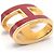 Collana Pendente Pop H di Hermès Rosso D'oro - vista 3