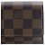 Sarah Cartera larga de lona Damier Louis Vuitton Castaño - vista 11