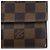 Sarah Cartera larga de lona Damier Louis Vuitton Castaño - vista 13