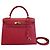 Borsa Kelly Hermès in Courchevel rossa con hardware dorato 28 Rosso