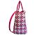 Borsa Lady Dior media in pelle di agnello e tweed rosa - vista 3