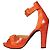 Décolleté in pelle embossata arancione Hermès EU 38,5 usati
