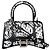 Day Vorbesitzte Balenciaga Hourglass Tasche aus Leder in Schwarz und Weiß