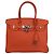 Borsa Hermès Birkin arancione Togo con hardware in palladio 30