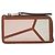 Monedero/Cartera de Tarjetas Puzzle Anagram Loewe Castaño Rosa Blanco