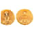 Orecchini vintage Chanel Coco Mark D'oro  - vista 3