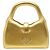 Mini borsa a mano in pelle dorata Bottega Veneta D'oro