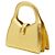 Mini borsa a mano in pelle dorata Bottega Veneta D'oro - vista 2