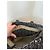 Céline Borsa Boston Celine in tela monogramma blu navy e pelle nera Nero - vista 17