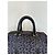 Céline Borsa Boston Celine in tela monogramma blu navy e pelle nera Nero - vista 3