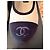 Bailarinas Chanel de terciopelo y lona Negro Blanco roto - vista 4