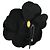 Timeless Chanel Spilla in velluto nero vintage Lurex Fiore di Camelia - vista 2
