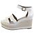 Sandali con zeppa Ilana in espadrille Hermès Bianco