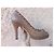 Scarpe con tacco Gucci in pelle marrone - vista 14