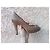 Scarpe con tacco Gucci in pelle marrone - vista 4