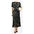 Victoria Beckham Midi-Kleid mit geraffter Taille aus dunklem Kiefernholz - Größe UK 10 - Ansicht 3