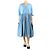 Autre Marque Blaues Taffeta-Sommerkleid - Größe M