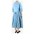 Autre Marque Blaues Taffeta-Sommerkleid - Größe M - Ansicht 2