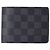Portafoglio bifold da uomo Damier Graphite Louis Vuitton Nero