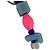 Accessorio portachiavi Louis Vuitton Dice LV Play Rosa Blu - vista 3