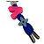 Accessorio portachiavi Louis Vuitton Dice LV Play Rosa Blu - vista 4