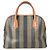 Pequin Fendi Vintage Pecan Logo Handtasche Braun Khaki - Ansicht 2