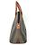 Pequin Fendi Vintage Pecan Logo Handtasche Braun Khaki - Ansicht 3