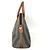 Pequin Fendi Vintage Pecan Logo Handtasche Braun Khaki - Ansicht 4