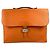 Sac à dépêches Pasta de couro Taurillon Clemence da Hermès Laranja