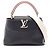 Borsa Louis Vuitton Capucines MM 2 in 1 Nero Rosa