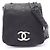 Borsa a Spalla Chanel con Cucitura a Diamante Nero