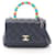 Borsa Chanel Coco Handle XXS Multicolore Blu navy Pelle