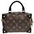 Borsa Louis Vuitton Monogram Petite Malle Souple Marrone Nero - vista 2