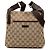 Borsa a tracolla Gucci in tela GG beige