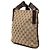 Borsa a tracolla Gucci in tela GG beige - vista 2
