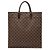 Sacchetto Piatto Damier Ebene Louis Vuitton Marrone