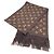 Sciarpa LV Friends con frange di Louis Vuitton Virgil Abloh Marrone - vista 2